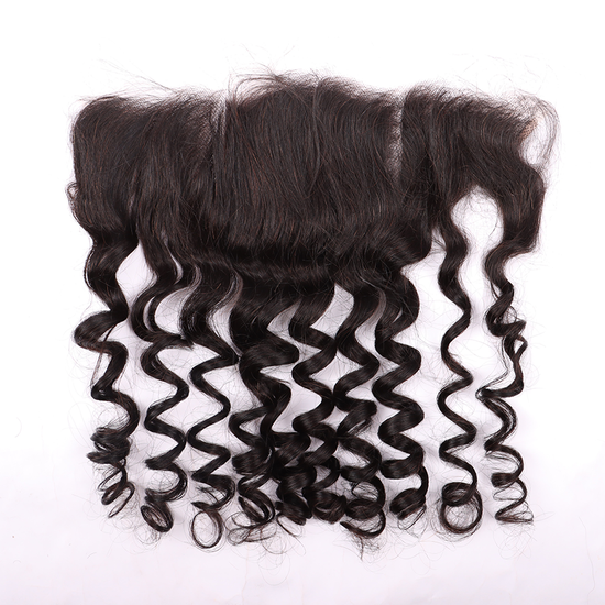 3 Bundles Human Virgin Hair Deep Wave With Invisible 13*4 HD Lace Frontal YiWigs