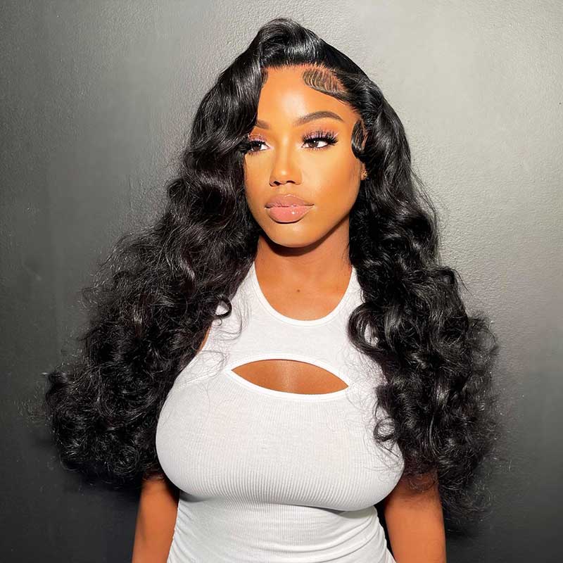 10-40 Inches Body Wave Human Hair Transparent Lace Front 13*4 Wigs YiWigs