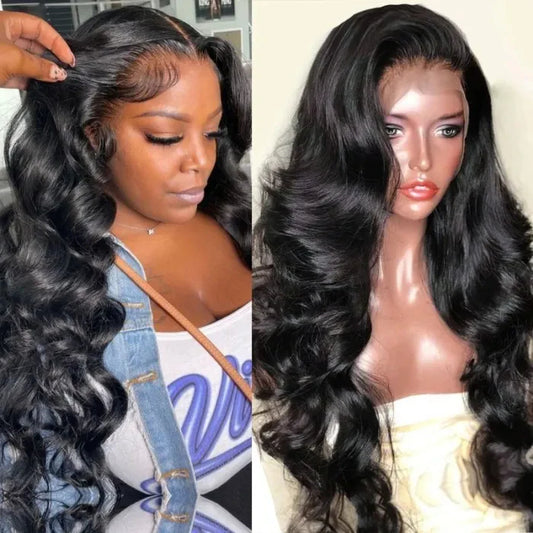 10-40 Inches Body Wave Human Hair Transparent Lace Front 13*4 Wigs YiWigs