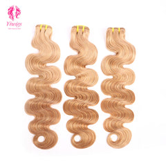 Yiwigs #27 Color Body Wave Hair Bundles 12A Grade 100% Virgin Cuticle Aligned Human Hair Natural Weaving