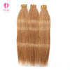 Yiwigs #8 Color Straight Hair Bundles 12A Grade 100% Virgin Cuticle Aligned Human Hair Natural Weaving