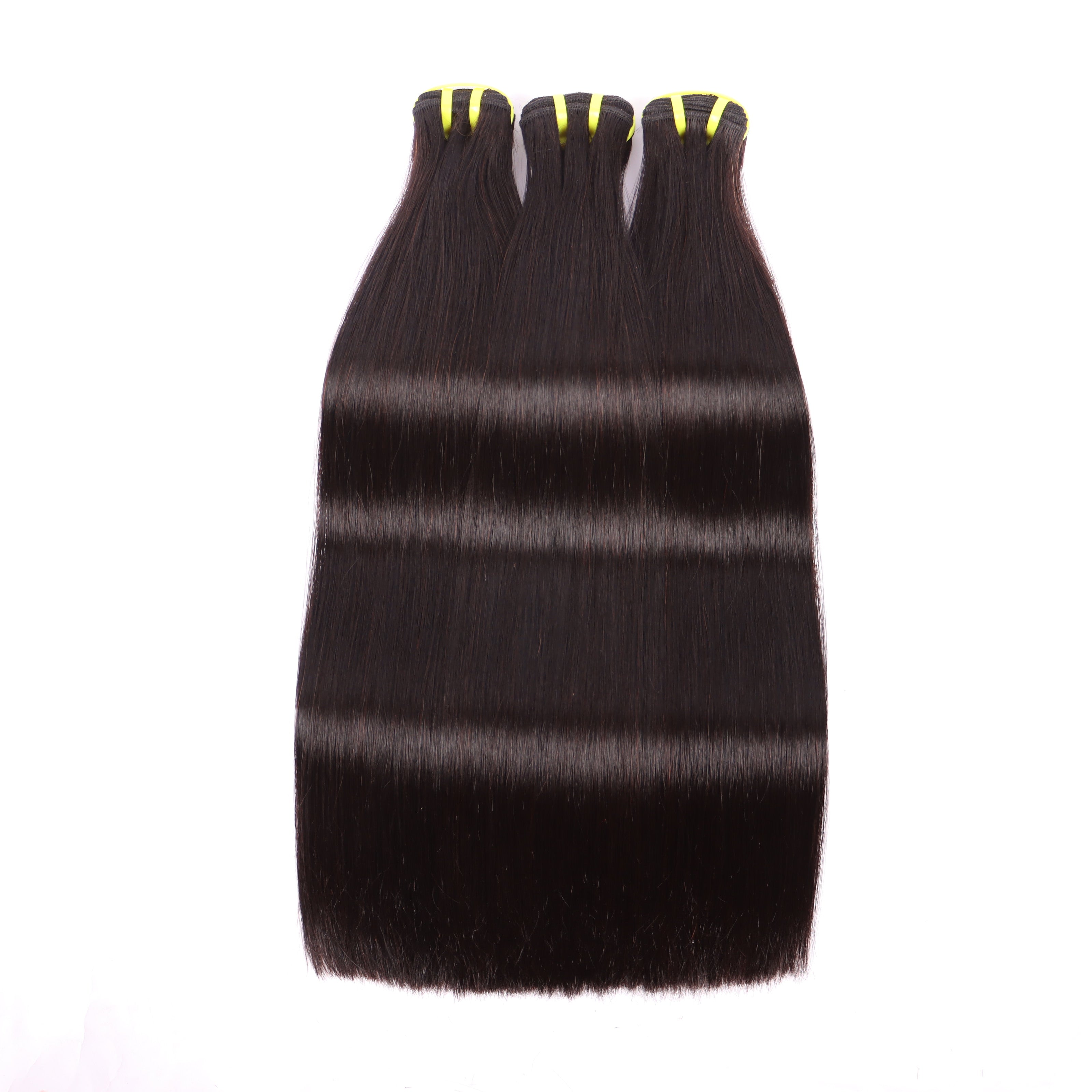 Straight Weave 3 Double Drawn Bundles With 13*4 HD Lace Frontal  Unprocessed High Quality Human Hair YiWigs