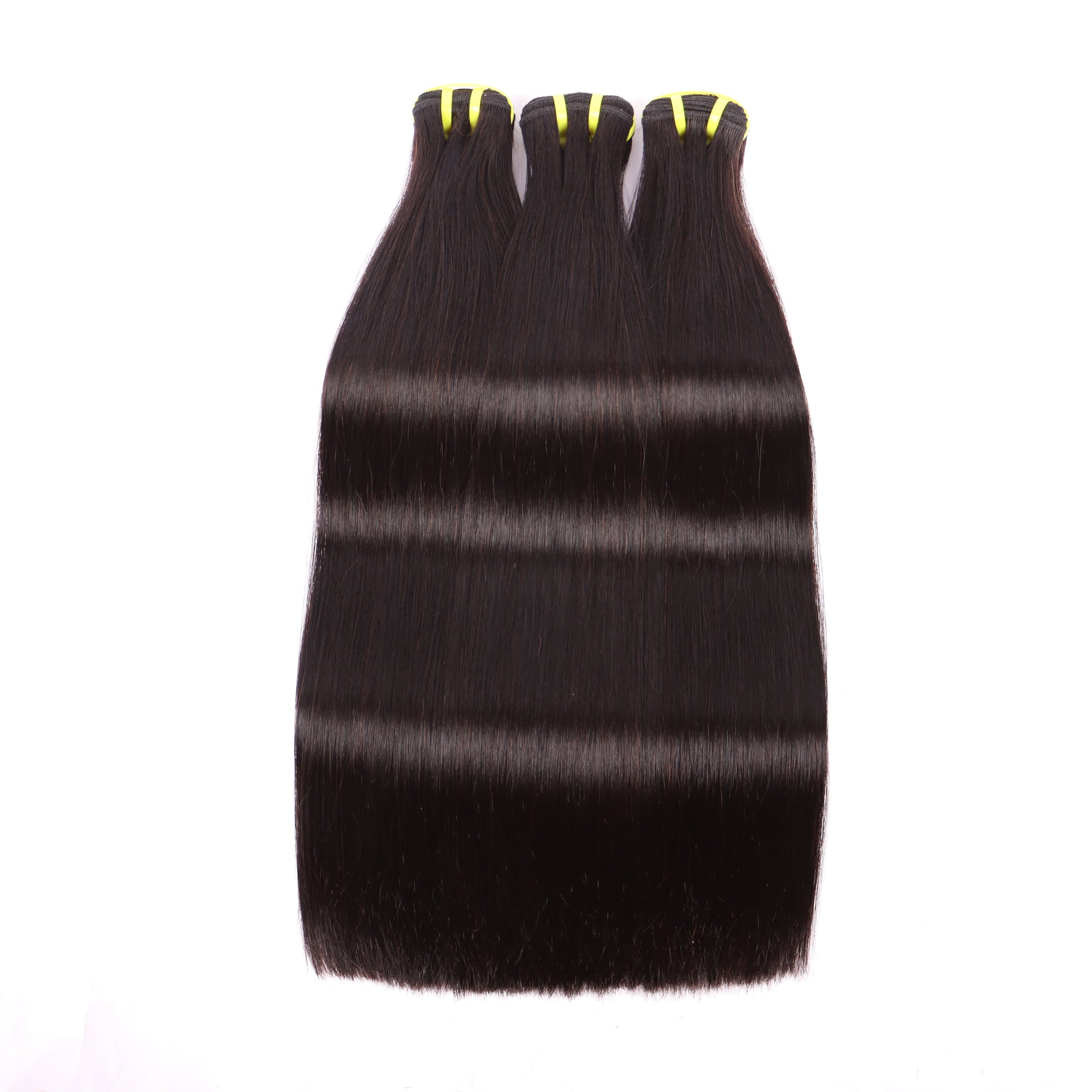 Straight Weave 3 Double Drawn Bundles With 13*4 HD Lace Frontal  Unprocessed High Quality Human Hair YiWigs