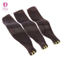 Yiwigs Double Drawn Bone Straight Hair Bundles 12A Grade 100% Virgin Cuticle Aligned Human Hair Natural Weaving