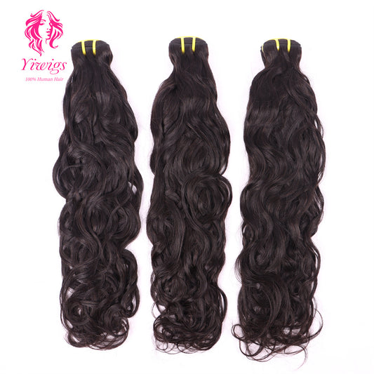 Yiwigs Natural Wave Hair Bundles 12A Grade 100% Virgin Cuticle Aligned Human Hair Natural Weaving