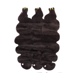 Body Wave Weave Double Drawn 3 Bundles With 13*4 HD Lace Frontal Closure Unprocessed High Quality Human Hair YiWigs