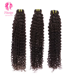 Yiwigs Deep Curly Hair Bundles 12A Grade 100% Virgin Cuticle Aligned Human Hair Weaving Natural Color