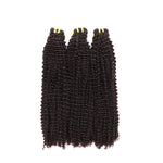 Double Drawn 3 Bundles Aesthetics Human Virgin Hair Kinky Curly Weave With 13*4 HD Lace Frontal YiWigs