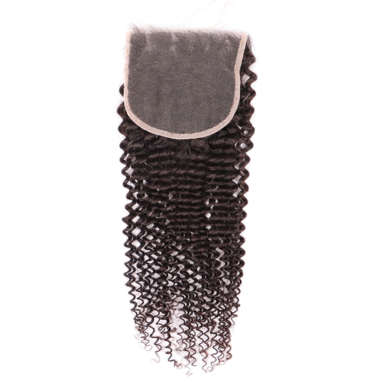 Kinky Curly Wave Human Hair Sew In 5*5 HD Lace Closure YiWigs