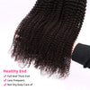 3 Bundles Human Virgin Hair Kinky Curly Weave With 5*5 HD Lace Frontal YiWigs