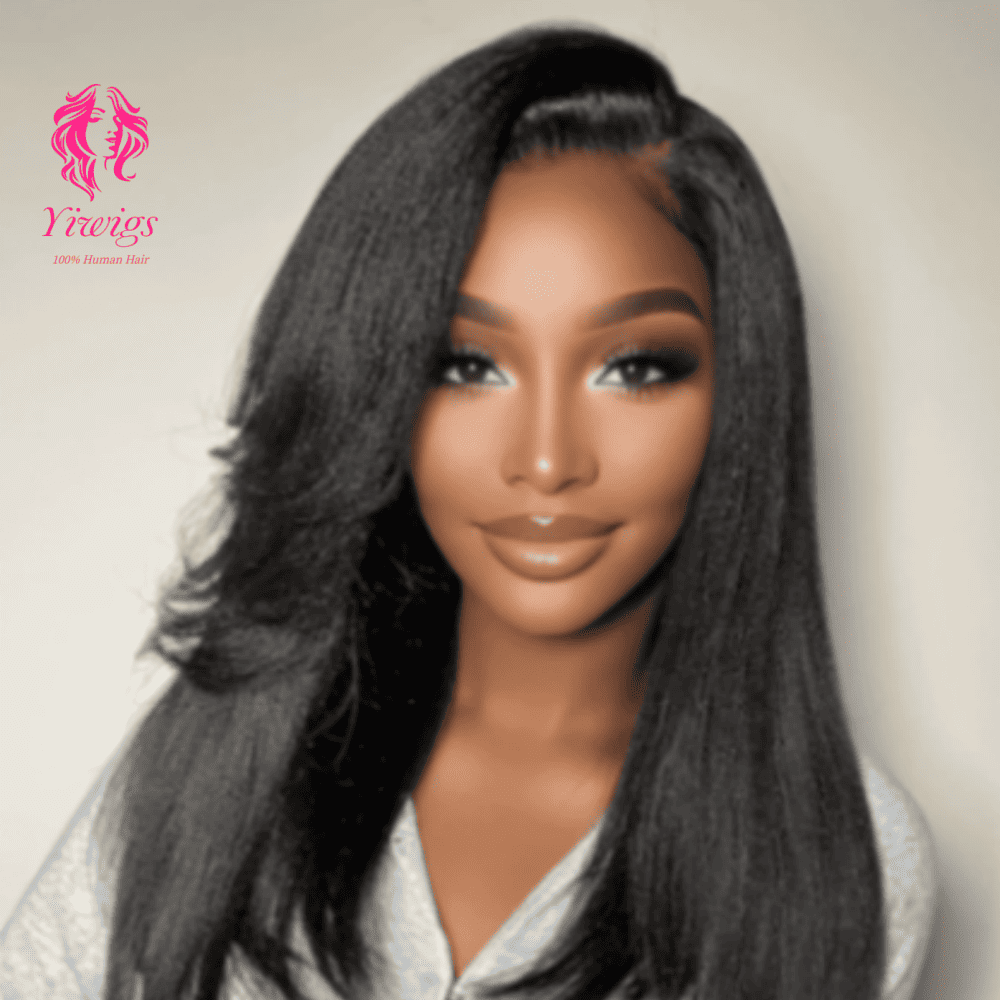 YiWigs 5*5 Real HD Lace Wig 200% Density Human Hair Wigs Pre Plucked Vivid Clean Hairline Ultra-thin Invisible Lace Wig 10-30''