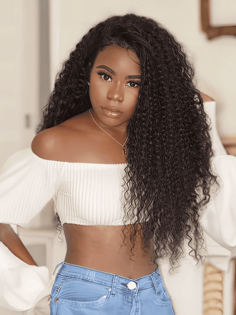 YiWigs 5*5 Real HD Lace Wig 200% Density Human Hair Wigs Pre Plucked Vivid Clean Hairline Ultra-thin Invisible Lace Wig 10-30''