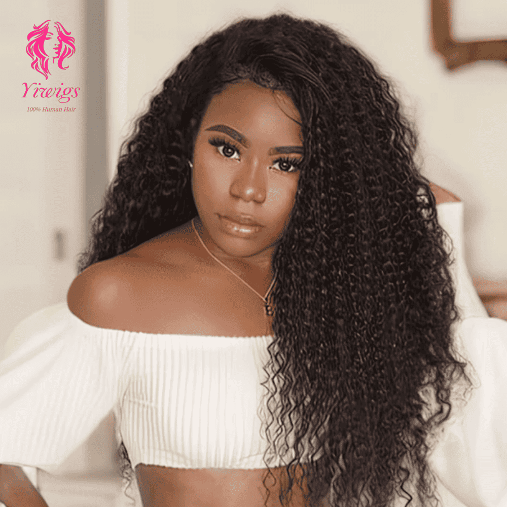YiWigs 5*5 Real HD Lace Wig 200% Density Human Hair Wigs Pre Plucked Vivid Clean Hairline Ultra-thin Invisible Lace Wig 10-30''