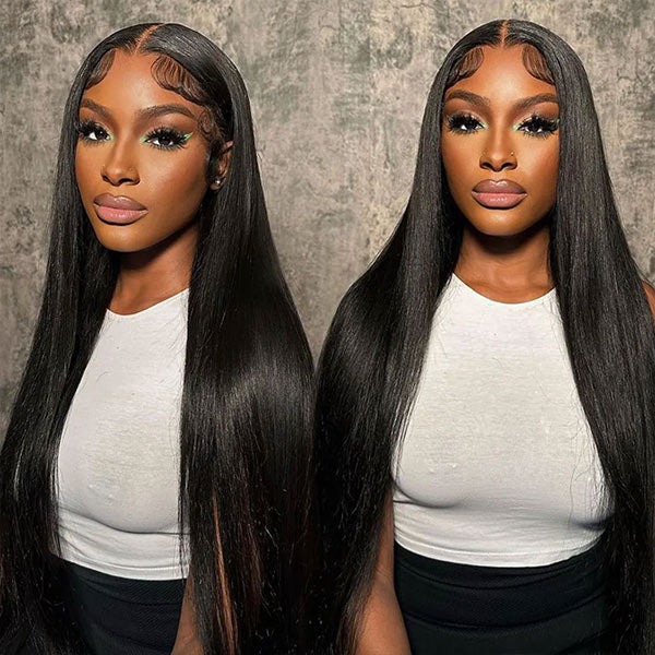 Straight Transparent Invisible Lace Front Human Hair 13*4 Wigs 10-40 inch YiWigs
