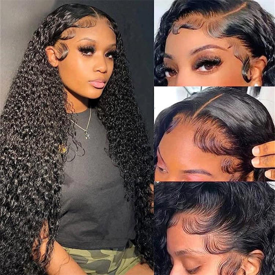 Deep Curly Wigs For Women Human Double Drawn Hair HD 13*4 Lace Front Wig YiWigs