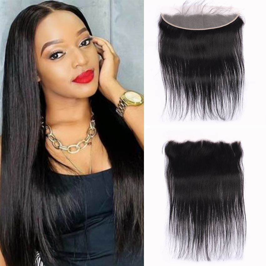 10-22 Inch 13*4 Transparent Lace Frontal Straight Virgin Human Hair YiWigs
