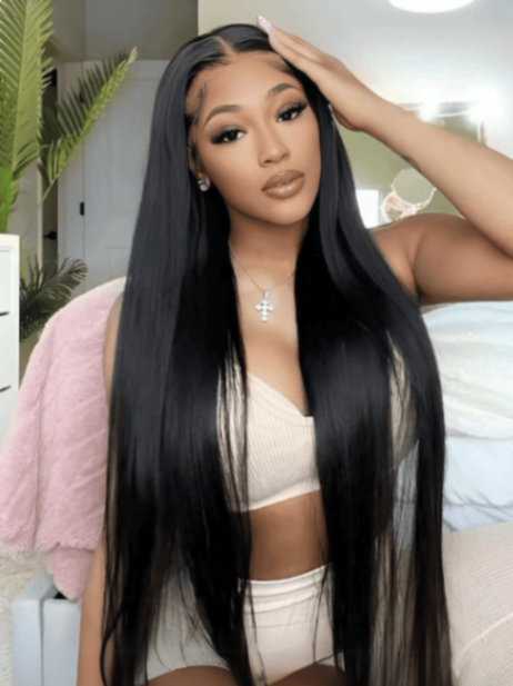 YiWigs 5*5 Real HD Lace Wig 200% Density Human Hair Wigs Pre Plucked Vivid Clean Hairline Ultra-thin Invisible Lace Wig 10-30''