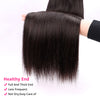 1pc HD Lace Frontal with 3 Bundles Straight Virgin Hair Weft YiWigs
