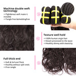 Water Wave Weave 3 Bundles With 13*4 HD Lace Frontal Closure Unprocessed Human Hair YiWigs