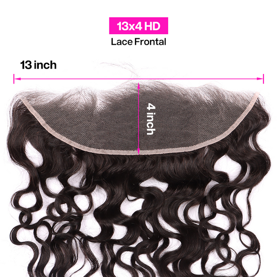 Human Virgin Hair Water Wave 13*4 HD Lace Frontal Human Hair YiWigs