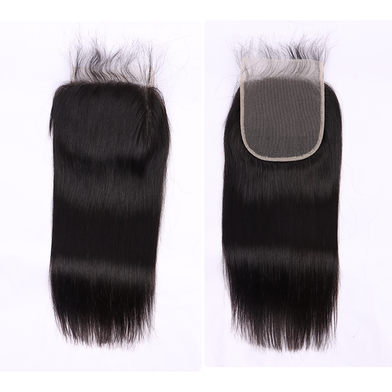 Straight Human Hair 5*5 Transparent Lace Closure Human Hair Closure YiWigs