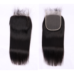 Straight Human Hair 5*5 Transparent Lace Closure Human Hair Closure YiWigs
