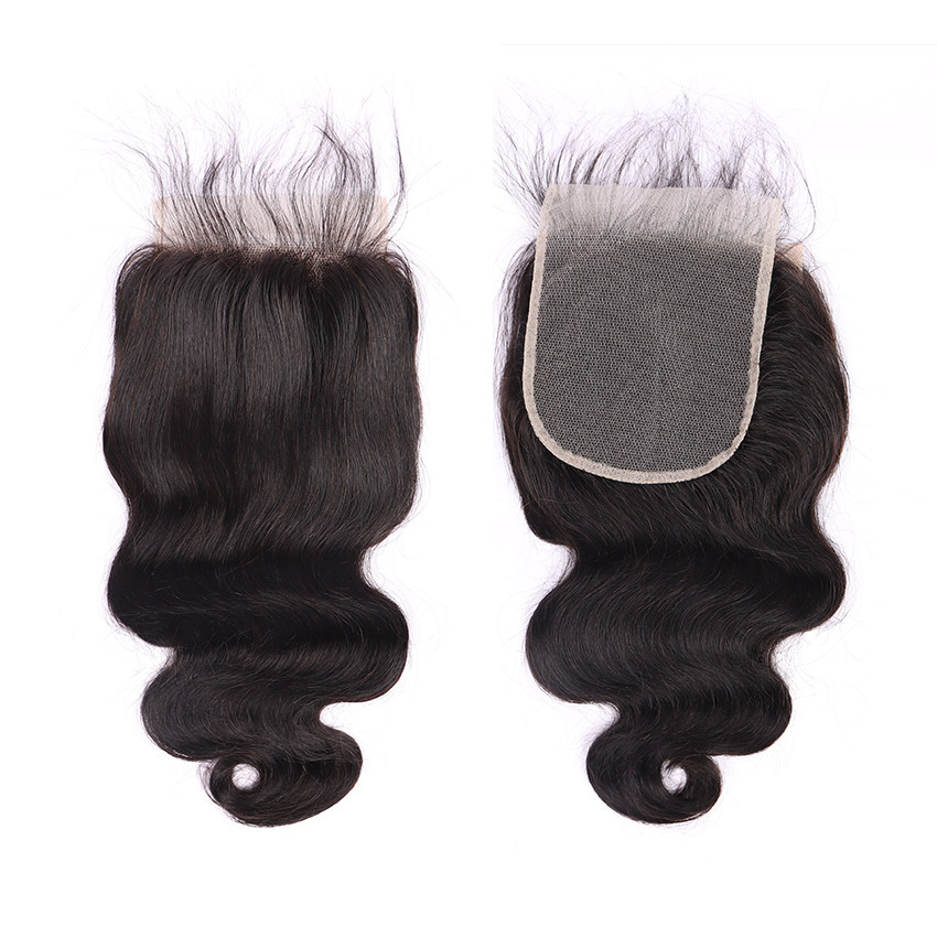 100% Human Virgin Hair Body Wave 5*5 Transparent Lace Closure YiWigs