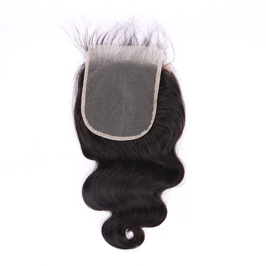 100% Human Virgin Hair Body Wave 5*5 Transparent Lace Closure YiWigs