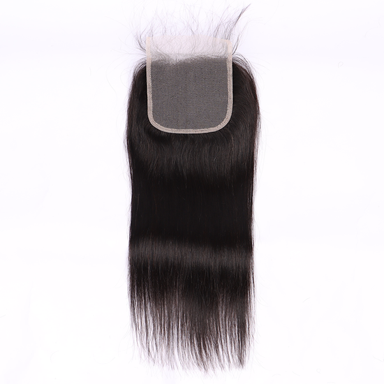 Straight Human Hair 4*4 Transparent Lace Closure Human Hair Closure YiWigs