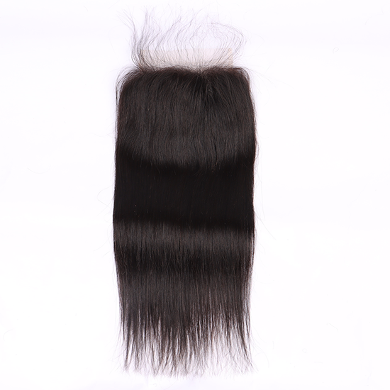 Straight Human Hair 4*4 Transparent Lace Closure Human Hair Closure YiWigs