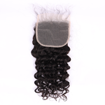 Deep Curly Human Hair 4*4 Transparent Lace Closure Human Hair Closure YiWigs