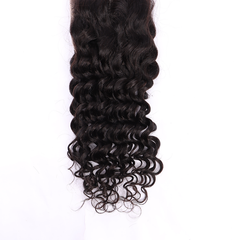 Deep Curly Human Hair 4*4 Transparent Lace Closure Human Hair Closure YiWigs