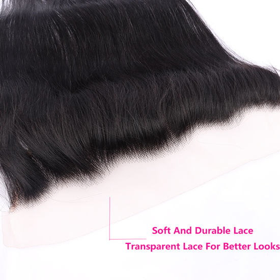 10-22 Inch 13*4 Transparent Lace Frontal Straight Virgin Human Hair YiWigs