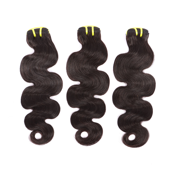 Body Wave 3 Bundles With 5*5 HD Lace Frontal Closure Unprocessed Human Hair YiWigs
