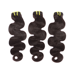 Body Wave 3 Bundles With 4*4 HD HD Lace Frontal Closure Unprocessed Human Hair YiWigs