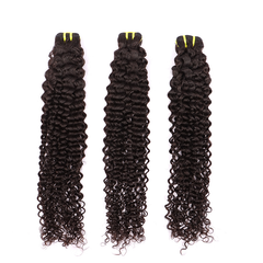 Deep Curly 3 Bundles With 4*4 HD HD Lace Frontal Closure Unprocessed Human Hair YiWigs