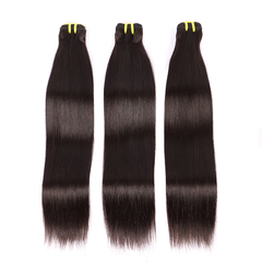 1pc 5*5HD Lace Frontal with 3 Bundles Straight Virgin Hair Weft YiWigs