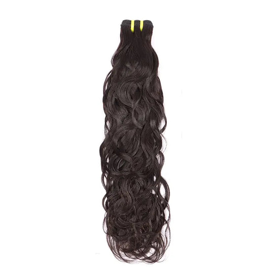 Unprocessed Virgin Human Hair  Natural Black Water Wave Hair Single Bundle YiWigs