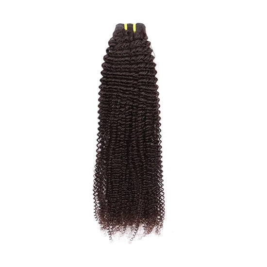 Kinky Curly Weave Human Virgin Hair Natural Black Set YiWigs