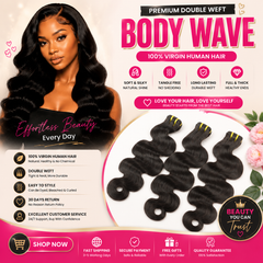 Yiwigs Body Wave Human Hair Bundles Double Weft 12A Grade 100% Virgin Cuticle Aligned Hair Weave Bundles Natural Color for Salon Wholesale