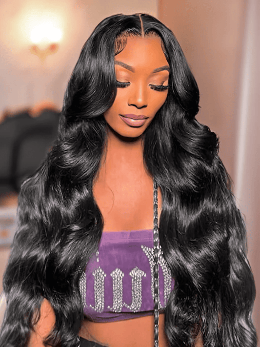 YiWigs Double Drawn Bundles Human Hair 10''-30'' 100% Unprocessed Virgin Hair Natural Black for Women Hair Extensions