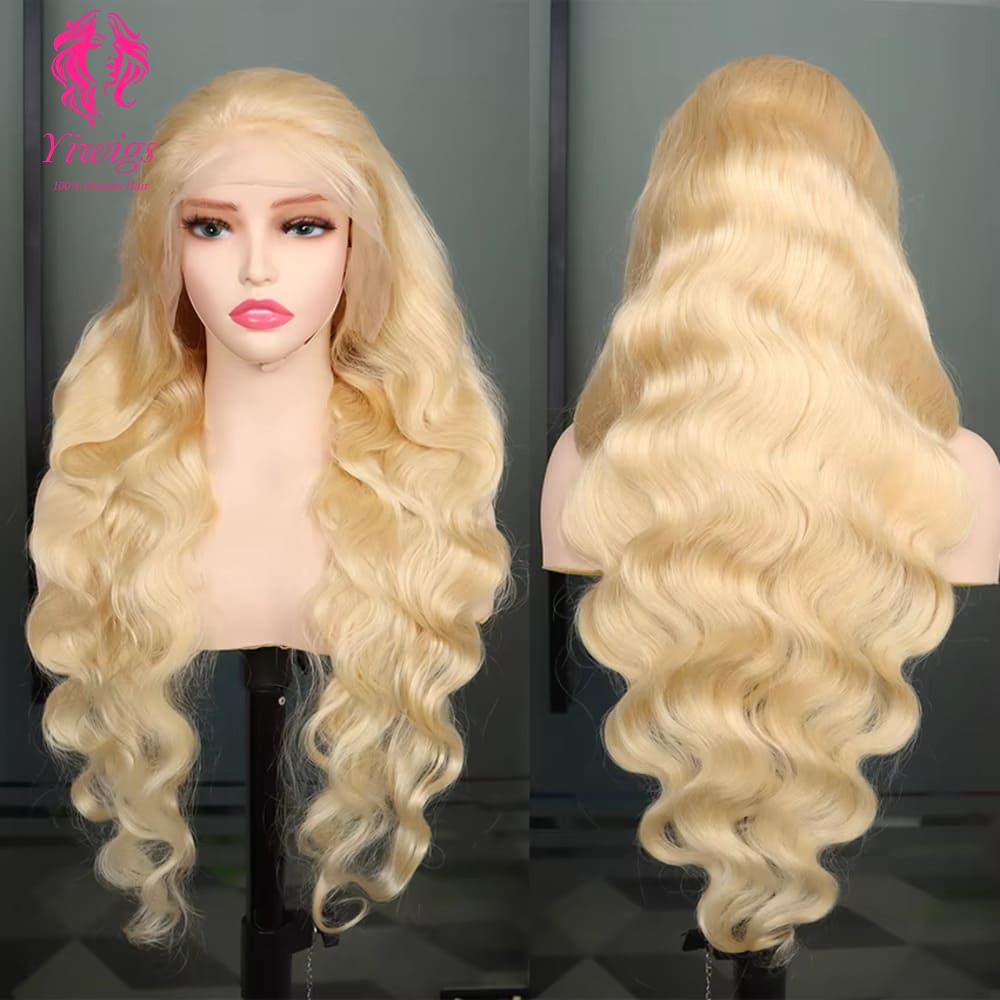 YiWigs #613 Blonde Body Wave Wigs 13*4 Lace Front Human Hair Wigs 613 HD Lace Frontal Wig With Baby Hair