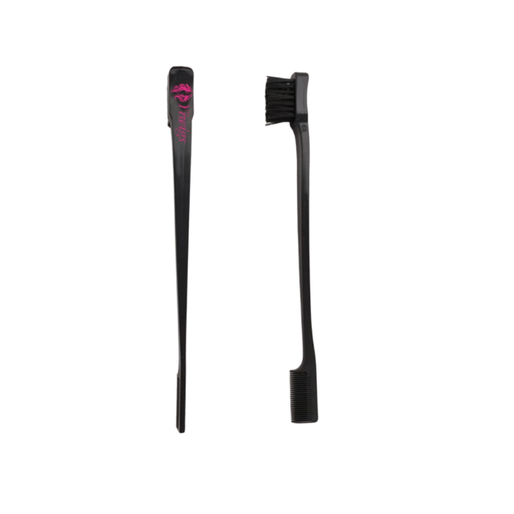 Double-Headed Eyebrow Brush, Hair Dye Brush, Wig Comb