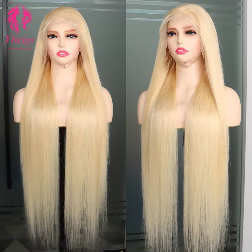 YiWigs #613 Blonde Straight Wigs 13*4 Lace Front Human Hair Wigs 613 Straight HD Lace Frontal Wig With Baby Hair
