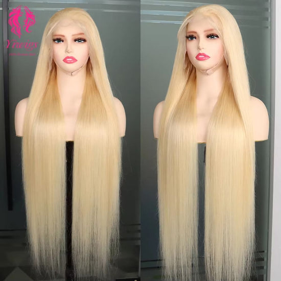 YiWigs #613 Blonde Straight Wigs 13*4 Lace Front Human Hair Wigs 613 Straight HD Lace Frontal Wig With Baby Hair