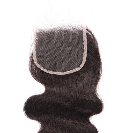 Body Wave 3 Bundles With 4*4 HD HD Lace Frontal Closure Unprocessed Human Hair YiWigs