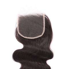 Body Wave 3 Bundles With 4*4 HD HD Lace Frontal Closure Unprocessed Human Hair YiWigs