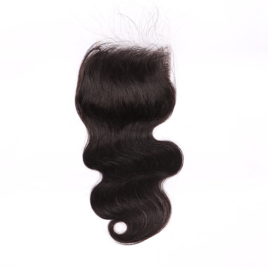 Body Wave 3 Bundles With 5*5 HD Lace Frontal Closure Unprocessed Human Hair YiWigs