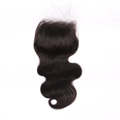 100% Human Virgin Hair Body Wave 4*4HD Transparent Lace Closure YiWigs