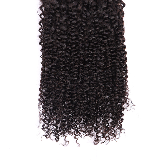 100% Human Virgin Hair Kinky Curly 5*5 Transparent Lace Closure YiWigs